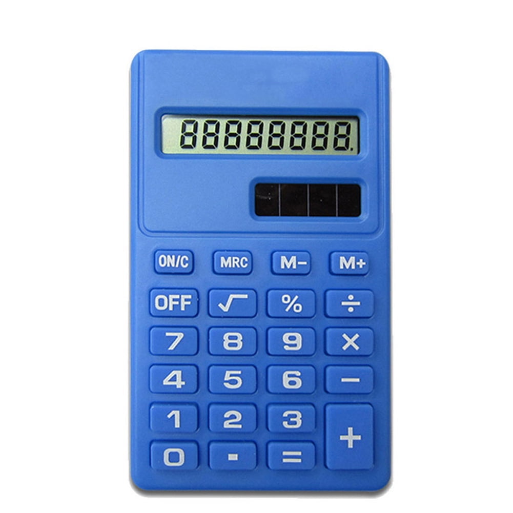 Portable Mini Calculator 8 Digits Display Ultra-thin Calculator School Suppl MK